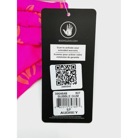 Body Glove Womens Audrey Low Rise Bikini Bottoms Pink FloralSize S/P NEW - Picture 3 of 5